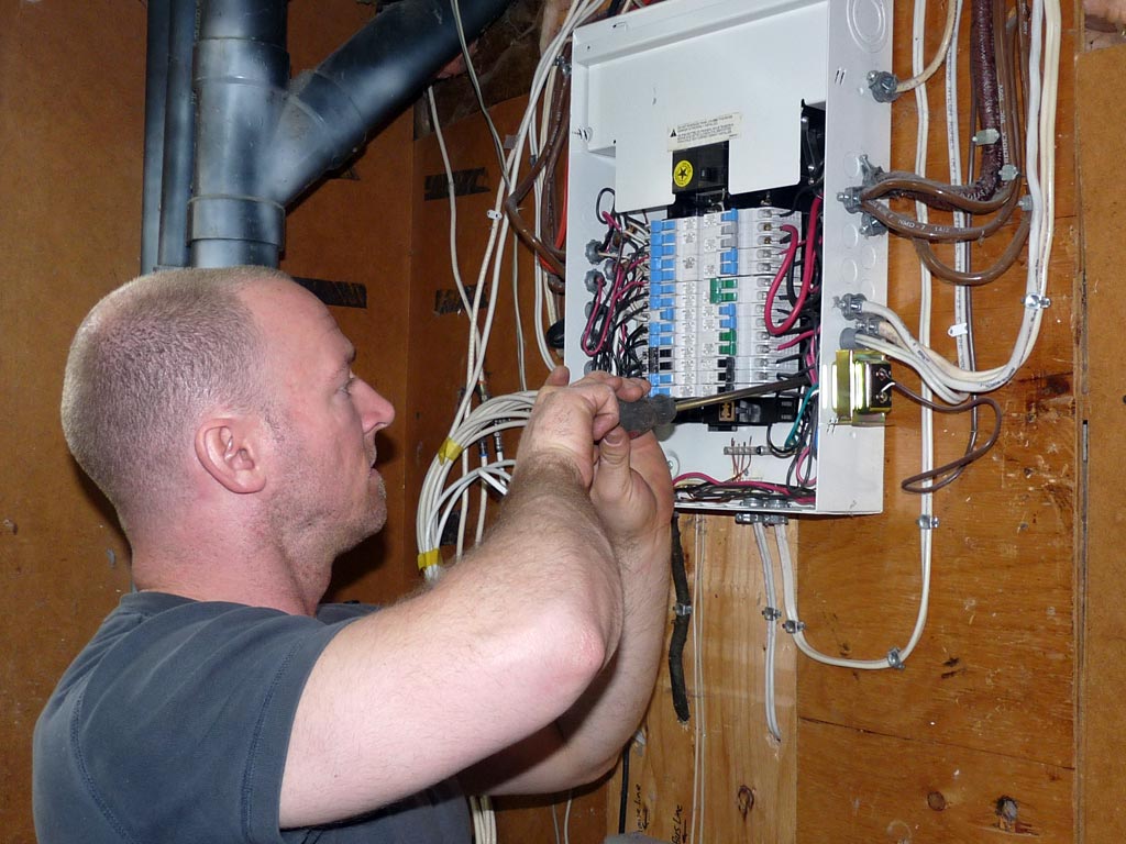 electrician working